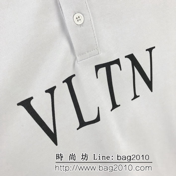 Valentino 華倫天奴 19ss早春新款Polo衫 VLTN印花系列 採用絲光珠地面料 ydi2385